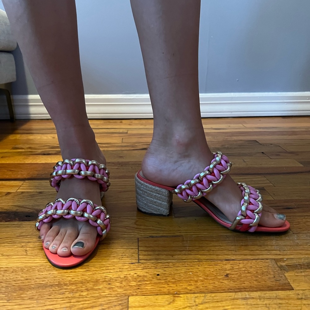 Steve Madden Chunky Straw Sandals